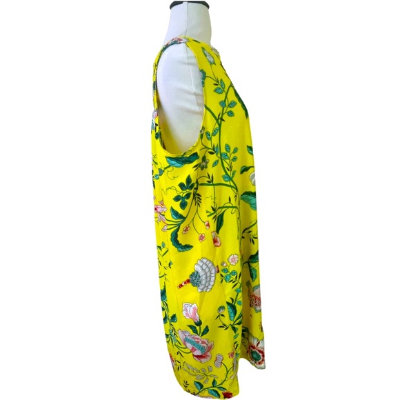 Loft Yellow Floral Midi Dress - Picture 3 of 5